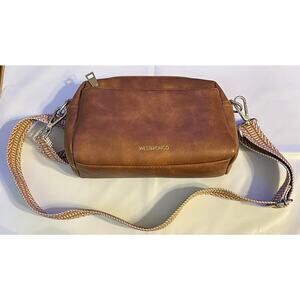 WESTBRONCO Small Crossbody‎ Satchel Purse with Adjustable Strap Vegan Leather